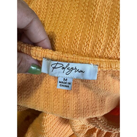 Polagram Orange Rivne Dress – Flowy Boho Style with Feminine Detail - Picture 5 of 6